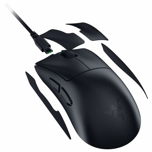 Miška Razer DeathAdder V4 Pro črna, 45000 DPI, optična, žična in brezžična, 6 programabilnih tipk, do 150 h delovanja