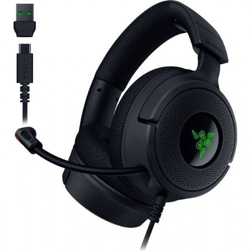 Razer Kraken V4 X žične igralne slušalke črne barve