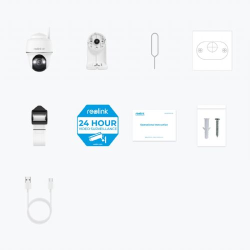 Reolink IP kamera Argus serije B440 4K, vanjska, baterijska, panoramska i nagibna, noćni vid u boji BWPT4K04