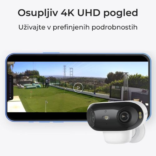 Reolink IP kamera Argus serije B740X 4K, dvostruka leća od 180°, ColorX noćni vid u boji, na baterije. BWB4K01W