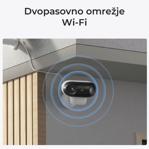 Reolink IP kamera Argus serije B740X 4K, dvostruka leća od 180°, ColorX noćni vid u boji, na baterije. BWB4K01W