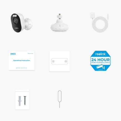 Reolink IP Kamera Lumus serija E430 4MP, Zunanja, Barvni nočni vid, Wi-FI WCLMC2KP01