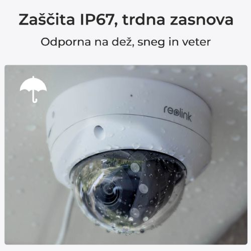 Reolink IP kamera serije P437 4K, vanjska, otporna na IK 10, 5x optički zum, POE P437