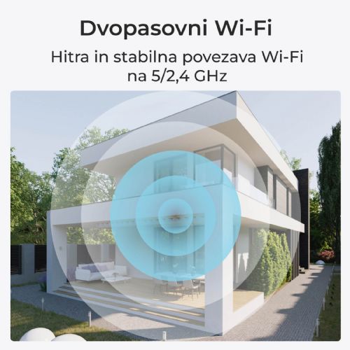 Reolink IP Kamera W320 Wi-fi, 5MP, Zunanja, Nočni vid, Bela WC510WAB2K02