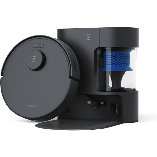 Ecovacs Deebot N20 Pro Plus robotski usisavač, uključujući PureCyclone stanicu, crne boje