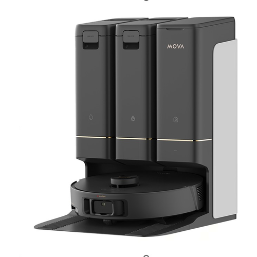 Robotski sesalnik Mova Z50 Ultra, 19.000 Pa, 140 m2,Li-Ion, 0.3 l za prah, 4,5 l za vodo, črna