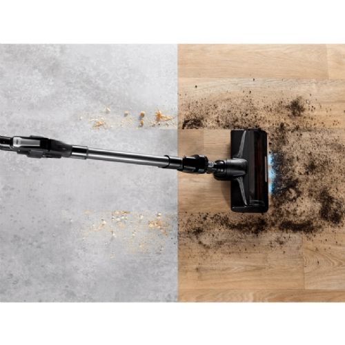 Pokončni sesalnik Rowenta X-Force Flex 10.80 Animal RH7A73E0, 120 AW, 25,2 V baterija, do 60 min delovanja, Flex cev, modre in sive barve