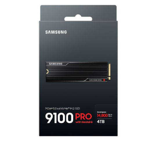 Vgradni SSD disk SAMSUNG 9100 PRO 4TB M.2 PCIe 5.0 NVMe (MZ-VAP4T0CW) s hladilnikom SSD