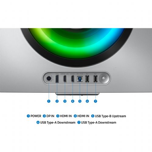 Monitor Samsung G85SD 86,4 cm (34"), 3440 x 1440 (WQHD), OLED, 250 cd/m2, 0,03ms, 175Hz, HDMI, DP