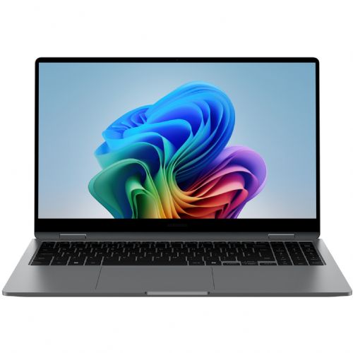 Prenosnik Samsung NP750Q Book5 360 Intel Ultra 7-256V/16GB/SSD 512GB NVMe/39,6 cm (15,6") FHD AMOLED/DE/Win11Home, siva