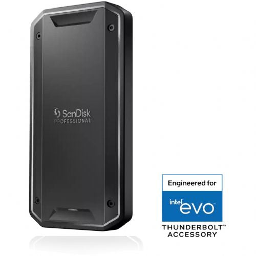 Zunanji SSD SANDISK Professional Pro G40 4TB Thunderbolt 3 40 Gbps USB-C 10 Gbps Ultra robusten IP68 odpornost proti prahu/vodi
