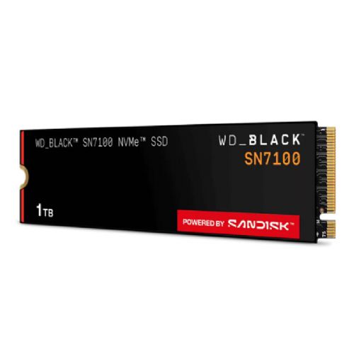 Vgradni HDD disk Western Digital WD_BLACK SN7100 1TB M.2 PCIe 4.0 NVMe, visoka hitrost, nizka poraba energije, DRAM-less, visoka vzdržljivost