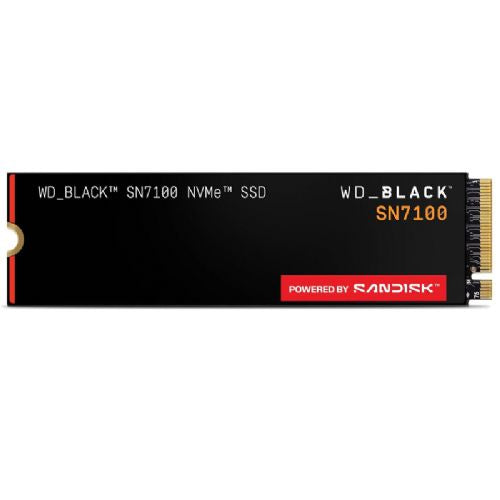 Vgradni HDD disk Western Digital WD_BLACK SN7100 1TB M.2 PCIe 4.0 NVMe, visoka hitrost, nizka poraba energije, DRAM-less, visoka vzdržljivost