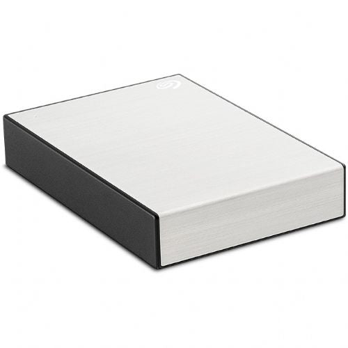 Zunanji trdi disk SEAGATE One Touch 5 TB z zaščito z geslom v srebrni barvi
