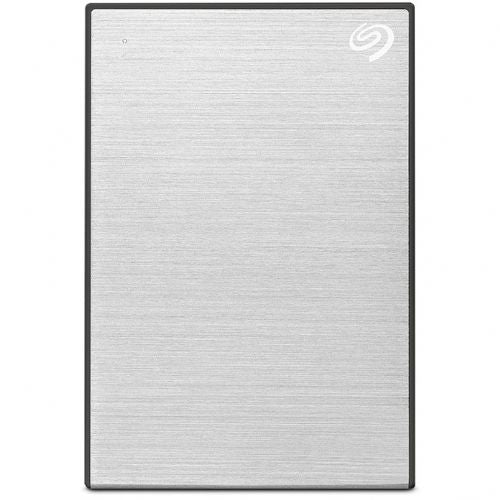 Zunanji trdi disk SEAGATE One Touch 5 TB z zaščito z geslom v srebrni barvi