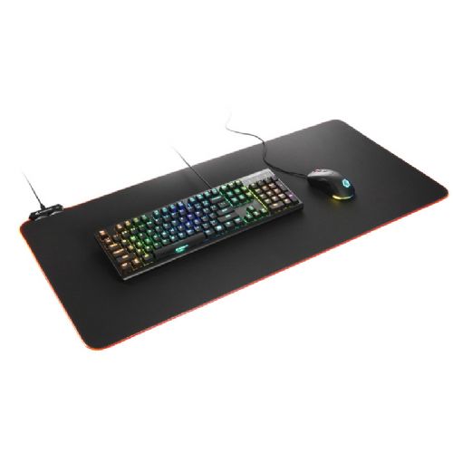 SHARKOON 1337 RGB V2 900 crna mat podloga za miš i tipkovnicu