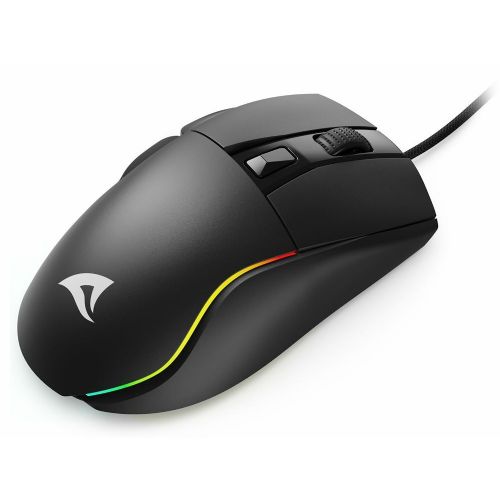 Optična miška Sharkoon Shark SGM35, 6 gumbov, 6.400 DPI, črna