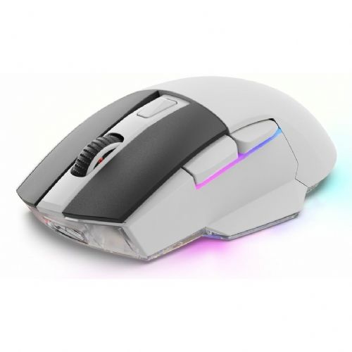 Optična miška Sharkoon Shark SGM50W, 6 gumbov, 6.400 DPI, bela