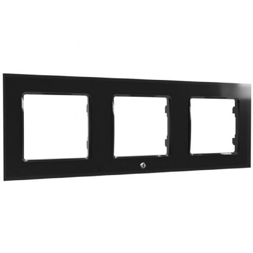 Shelly Accessories "Wall Frame 3" okvir za zidni prekidač s 3 položaja, crni