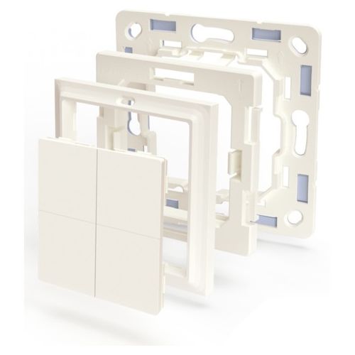 Shelly Plug & Play "BLU zidni" prekidač s 4 adaptera Gira & Merten Weiß