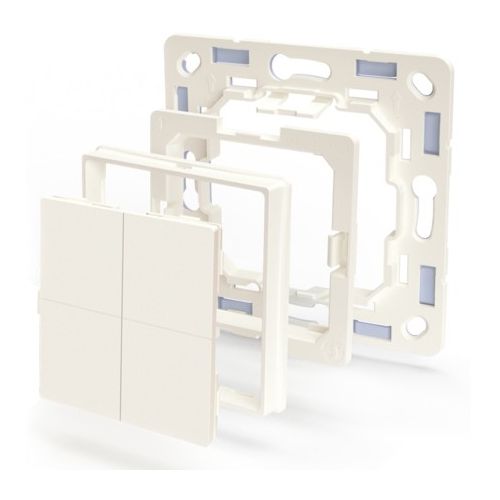 Shelly Plug & Play "BLU zidni" prekidač s 4 adaptera Legrand & Shelly Weiß