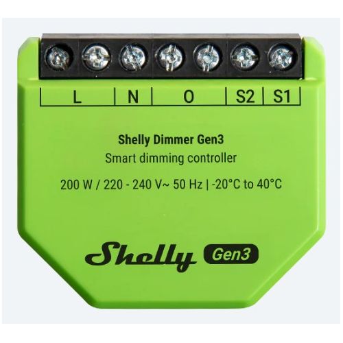 Shelly Relay Dimmer Gen LED krmilnik luči z merilno funkcijo, vgradni