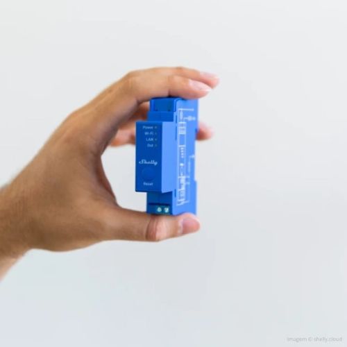 Shelly Relais "Pro 1" WLAN LAN Max. 16A 1 kanal 1 faza BT DIN-letev