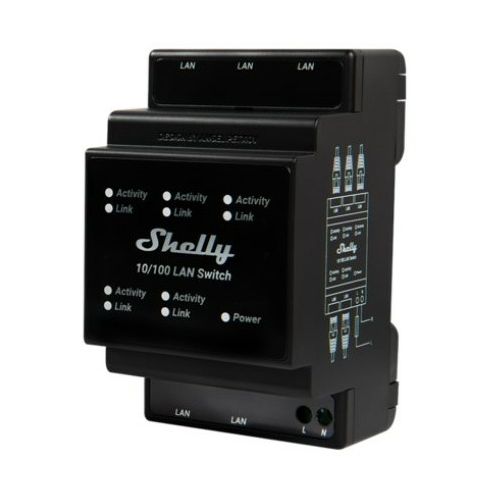 Shelly Relais "Switch" 5 vrat 10/100 Mbit