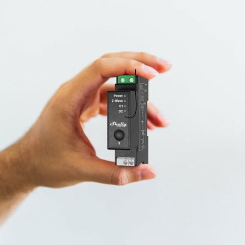 Relej Shelly Relais "Wave Pro 2PM" max 25A Z-Wave DIN tračnica