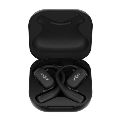 Brezžične slušalke Shokz OpenFit črne Bluetooth s kostno prevodnostjo