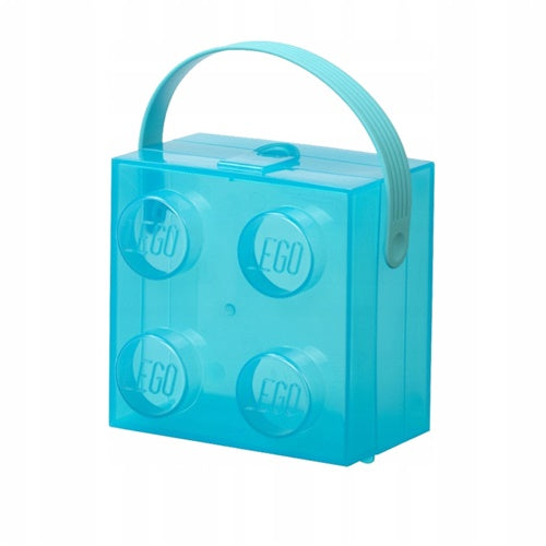 Lego kutija za pohranu, gradivni blok 4, s ručkom, svijetloplava