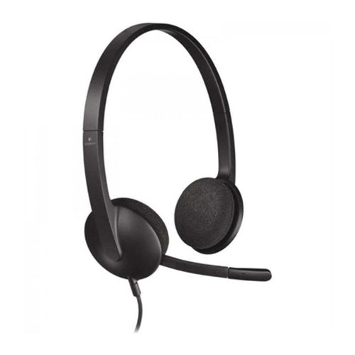 Slušalice s mikrofonom Logitech Stereo H340, crne (981-000475)