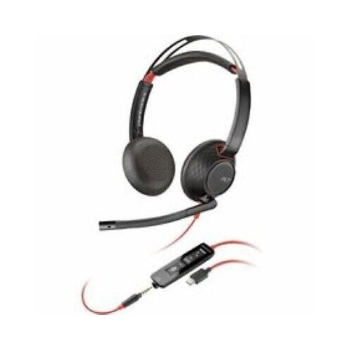 Slušalke HP Poly Blackwire 5220, Stereo, USB-C, 3.5 mm, črna