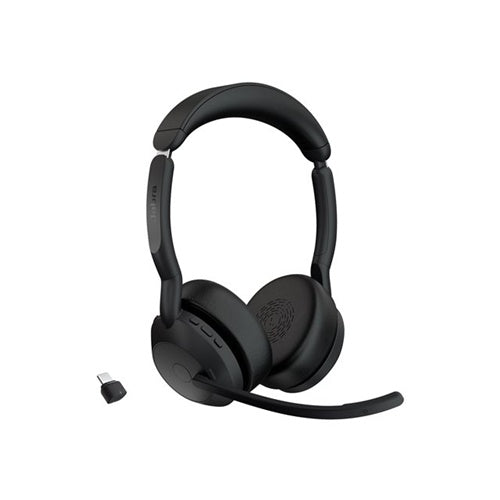 Slušalke Jabra Evolve2 55, Bluetooth, Stereo, UC, USB-C, Link380c, črna