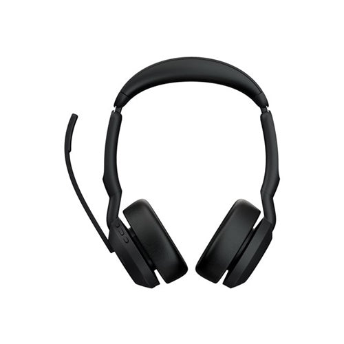 Slušalke Jabra Evolve2 55, s polnilno postajo, UC, Stereo, USB-A, Bluetooth, Link380a, črna