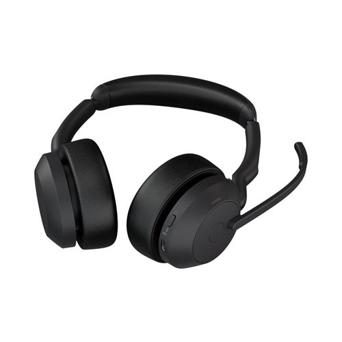 Slušalke Jabra Evolve2 55, s polnilno postajo, UC, Stereo, USB-A, Bluetooth, Link380a, črna