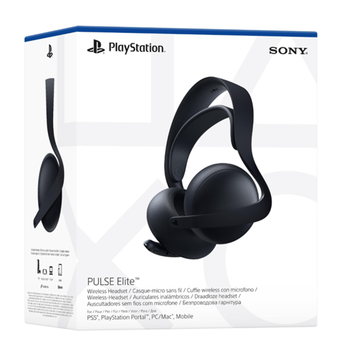 Slušalke Sony Interactive Entertainment PULSE Elite Wireless Midnight Black - PS5 (črne, USB-C, naglavne, Bluetooth)