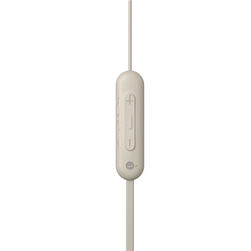 Slušalke Sony WI-C100C, Bluetooth, USB-C, bež