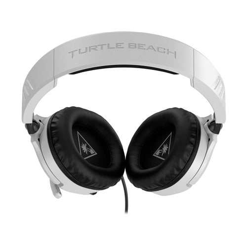 Slušalke Turtle Beach Recon 70 bele, 3,5 mm vtičnica, 40 mm gonilniki, mikrofon, regulacija glasnosti, združljive z igralnimi konzolami