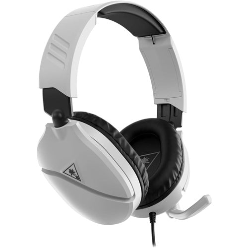 Slušalke Turtle Beach Recon 70 bele, 3,5 mm vtičnica, 40 mm gonilniki, mikrofon, regulacija glasnosti, združljive z igralnimi konzolami