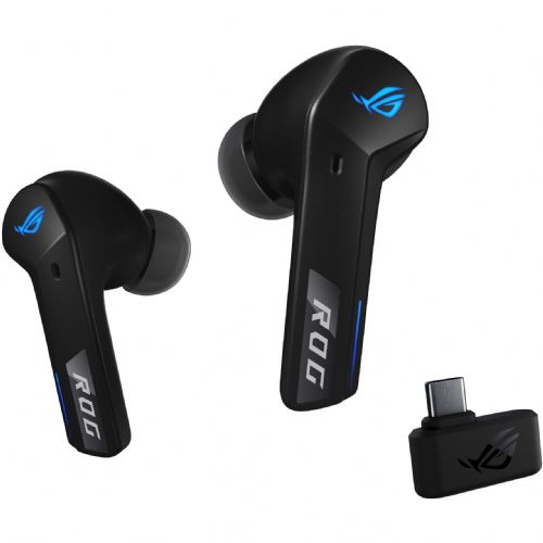 Slušalke Asus ROG Cetra True Wireless SpeedNova, aktivno odpravljanje šumov, Bluetooth, 1 cm neodimski gonilnik, USB-C, črne