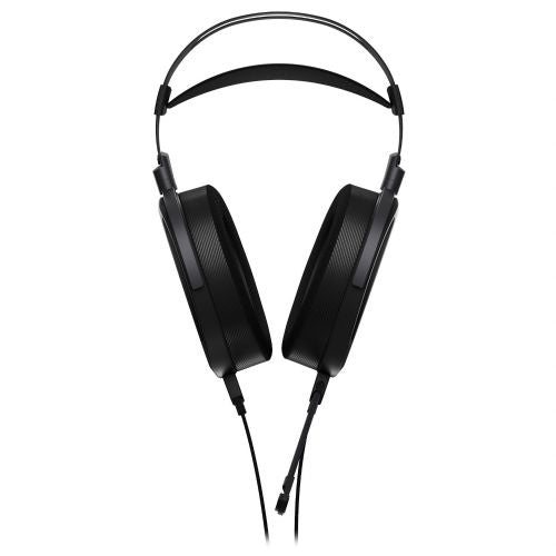 Slušalke Asus ROG Kithara črne žične, odprta zasnova, planarni gonilniki, frekvenčno območje 8 Hz – 55 kHz, odstranljiv mikrofon, nadzor glasnosti