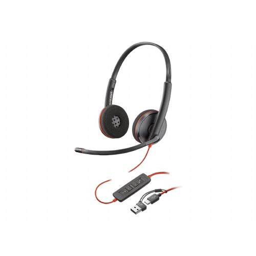 Slušalke HP Poly Blackwire 3220, USB-C, Stereo, črna