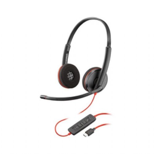 Slušalke HP Poly Blackwire 3220, USB-C, Stereo, črna