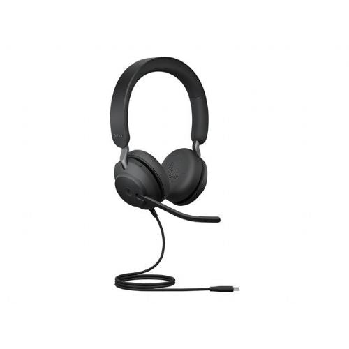 Slušalke Jabra Evolve2 40 SE (črne, različica MS, stereo, USB-A in USB-C)