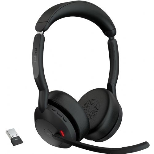 Slušalke Jabra Evolve2 55, Bluetooth, Stereo, Microsoft Teams, USB-A, Link380a, črna