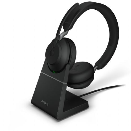 Slušalke Jabra Evolve2 65, Bluetooth, Microsoft Teams, USB-A, polnilna postaja, črna 51636315