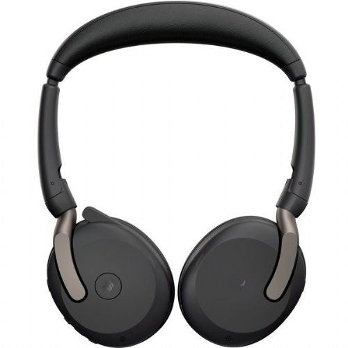 Slušalke Jabra Evolve2 65 Flex Duo WLC, s polnino postajo, Bluetooth, Stereo, Microsoft Teams, USB-A, Link380a, črna