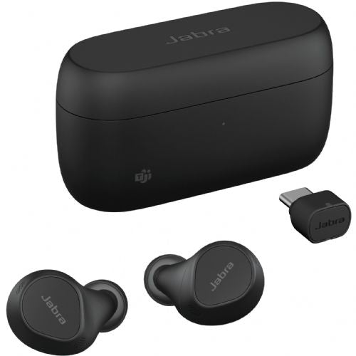 Slušalke Jabra Evolve2 Buds črne, MS, USB-C, Bluetooth, aktivno odpravljanje šuma, True Wireless
