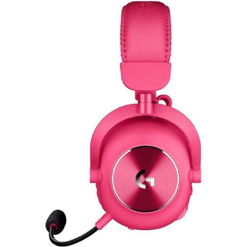 Slušalke Logitech PRO X 2 LIGHTSPEED (magenta, USB, 3,5 mm, Bluetooth)